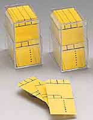 Blankokarten, Einzelkarten, gelb, 800 St.i.Kästchen
